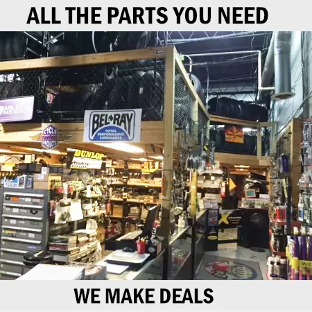 we have all the motorcycle parts you need andmake deals